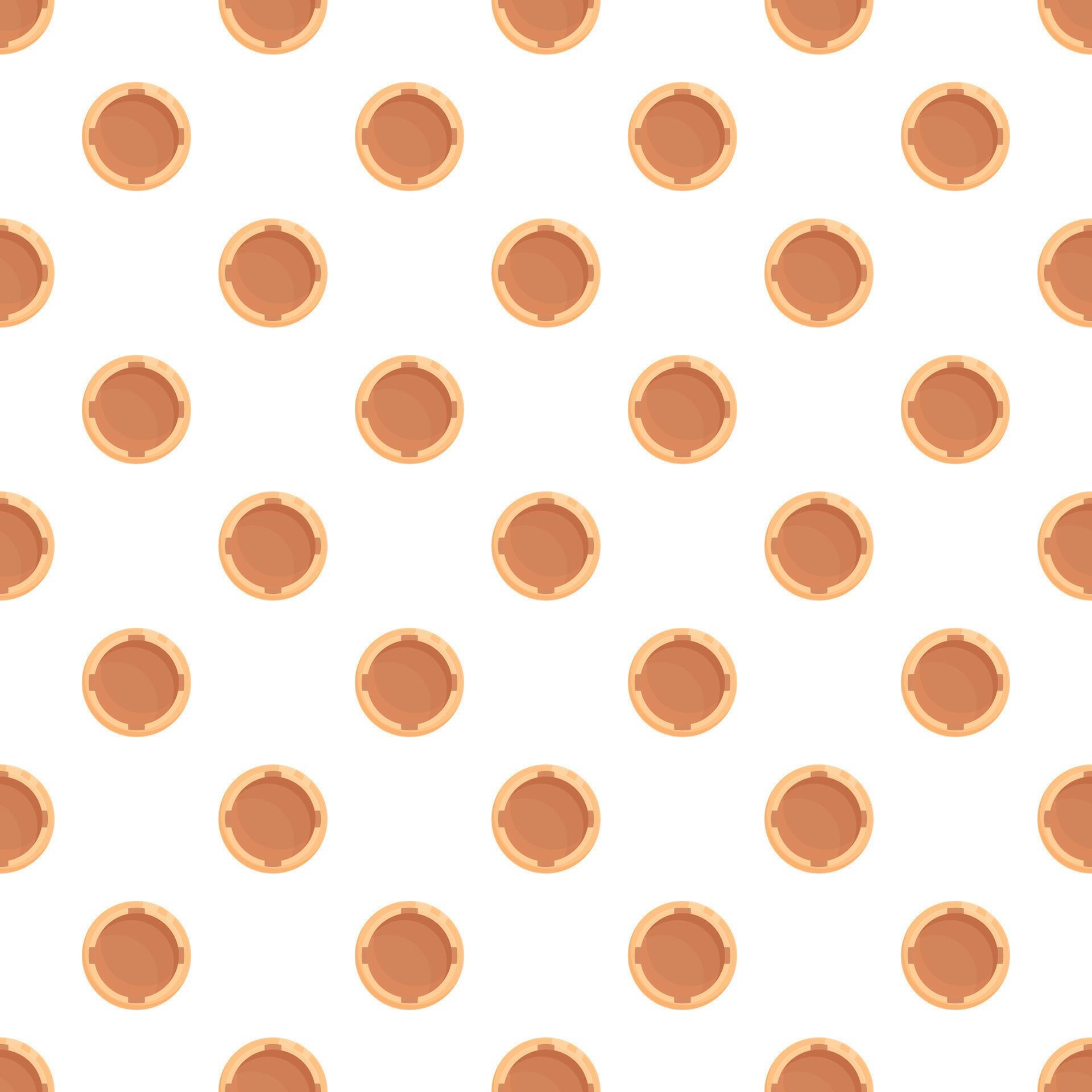 Repeating brown circular elements creating a continuous pattern ...