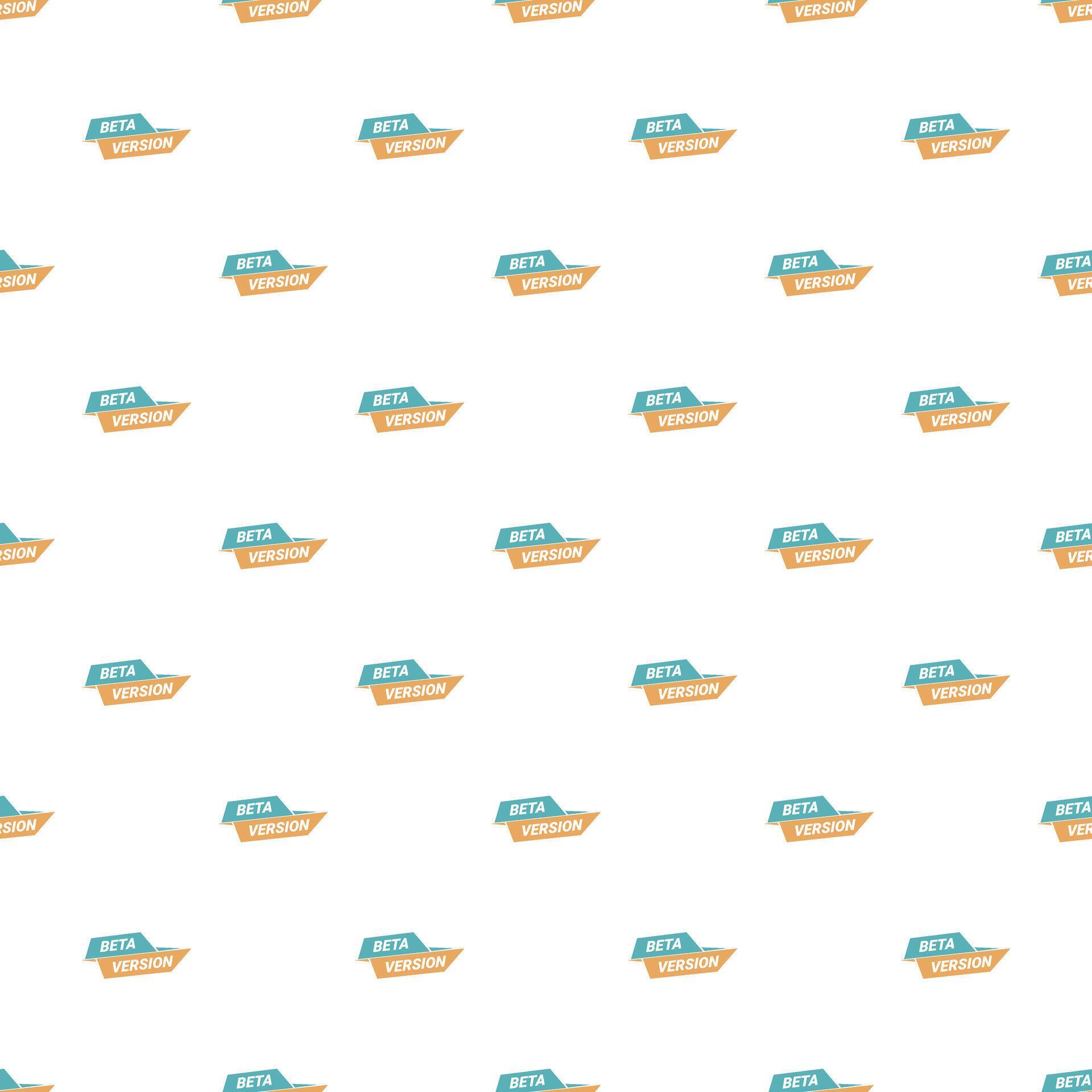 Beta version software testing ribbon banner pattern 79798661 Vector Art ...