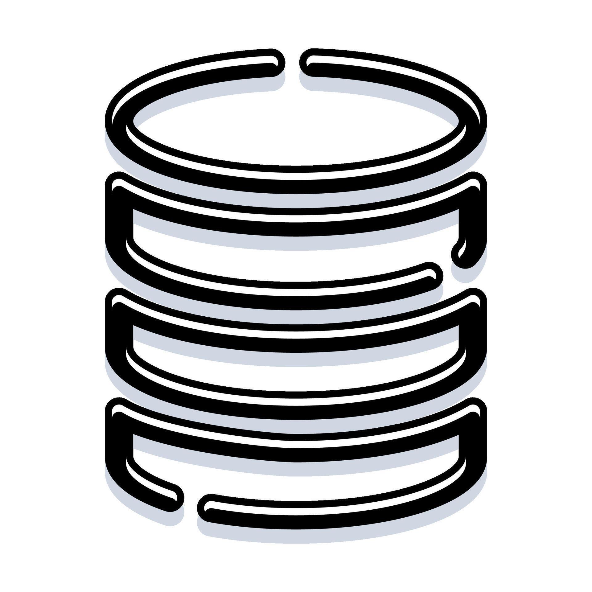 Database icon representing server data storage computing 79804965 ...