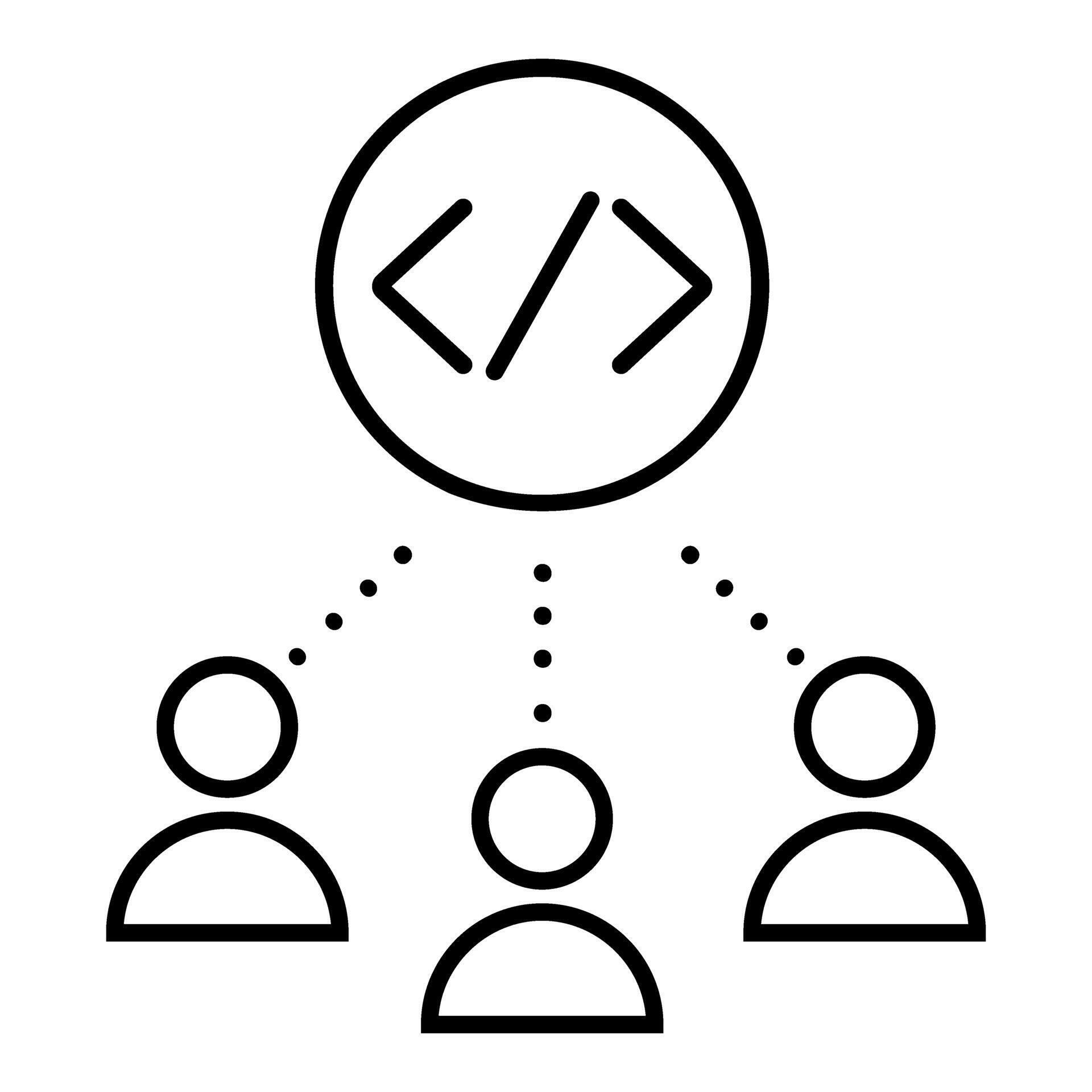Development icon . Programming Illustration sign. Software developer ...