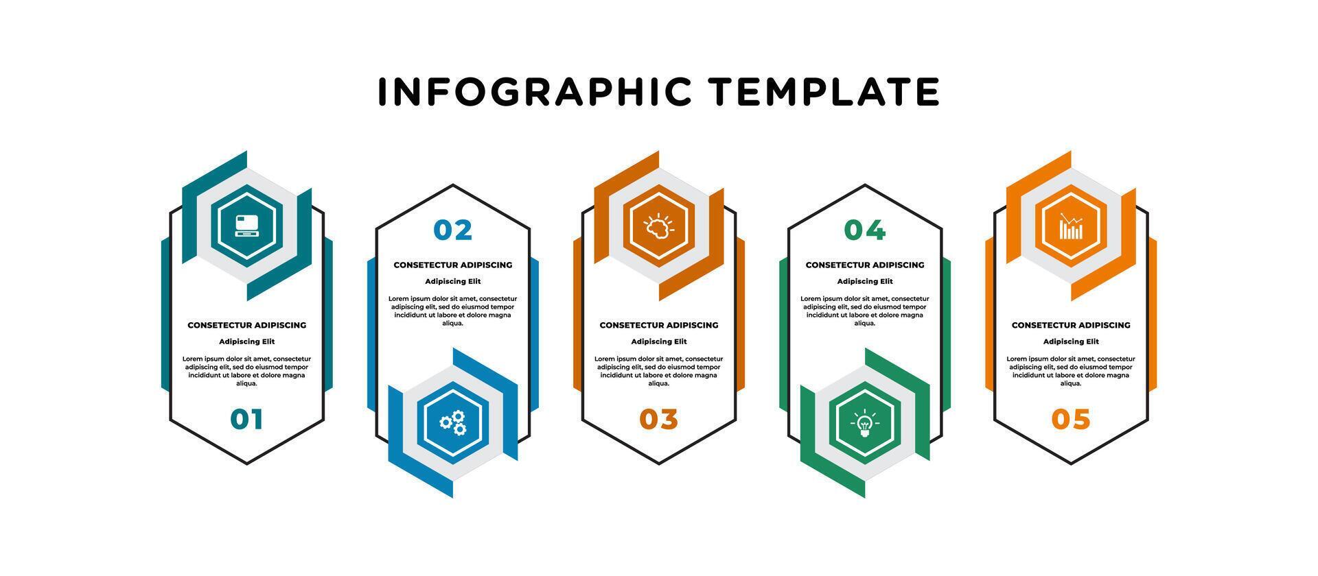 step timeline Infographic elements data visualization 79898889 Vector ...