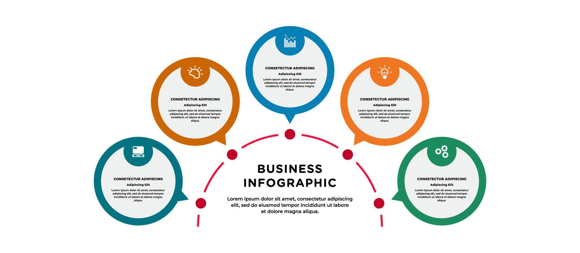 Startegy Visualization Simple strategy Infographic elements data visualization 79898911 Vector Art at ...