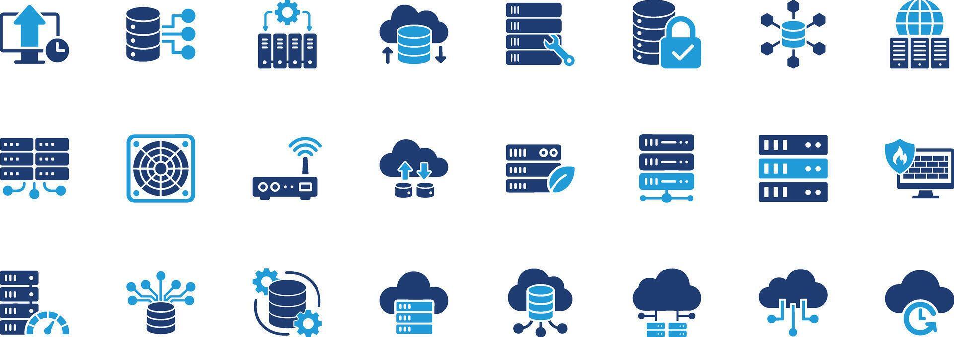 Data Center Solid Icon Set 79956799 Vector Art at Vecteezy
