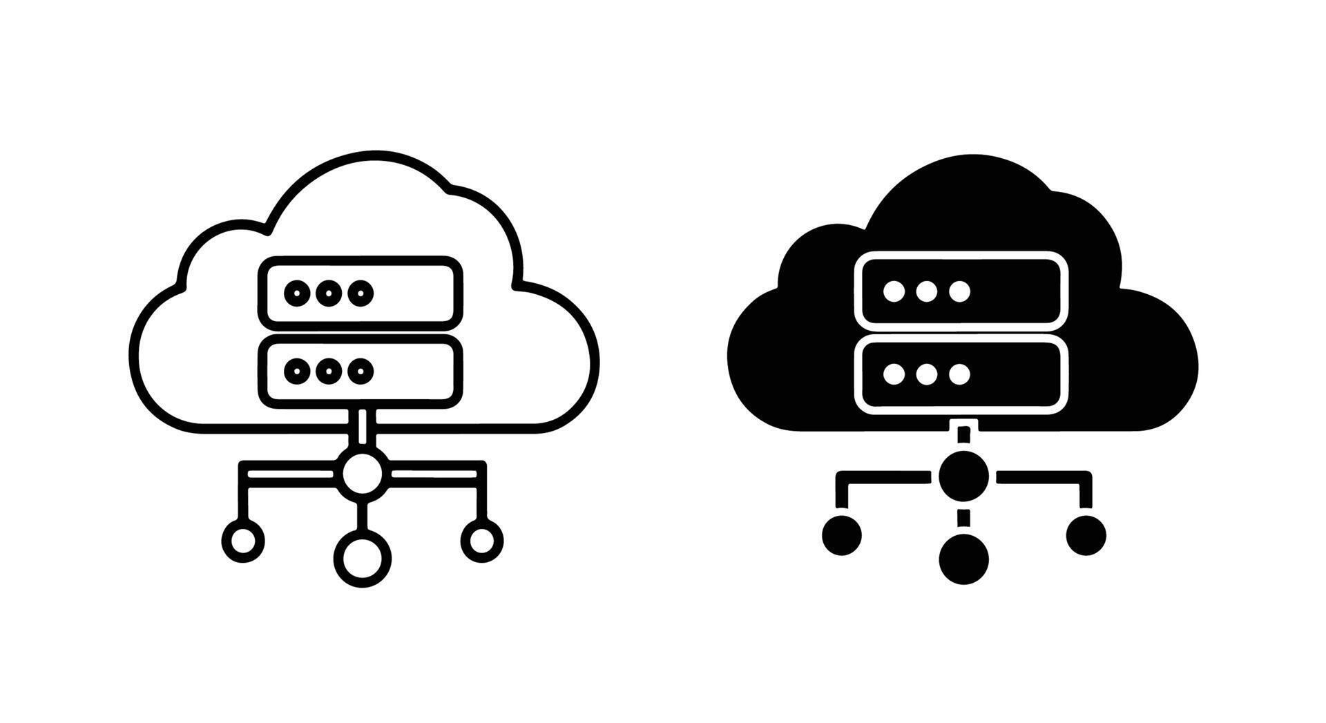 Cloud Computing Server Network Icons 79968815 Vector Art at Vecteezy