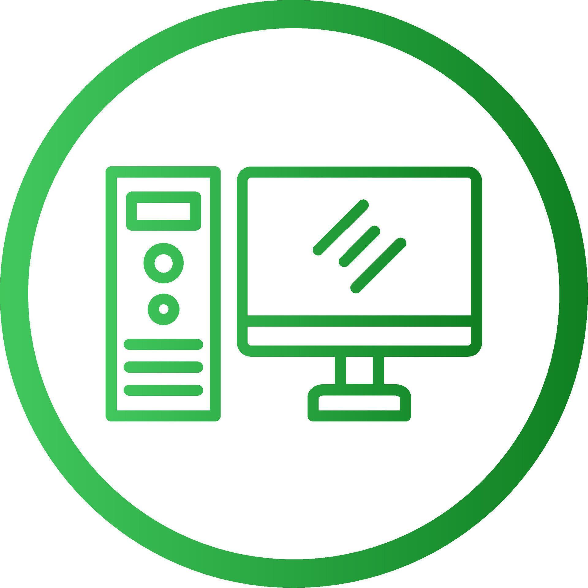 Desktop Computer Sharp Edge Visual Form 79997440 Vector Art at Vecteezy