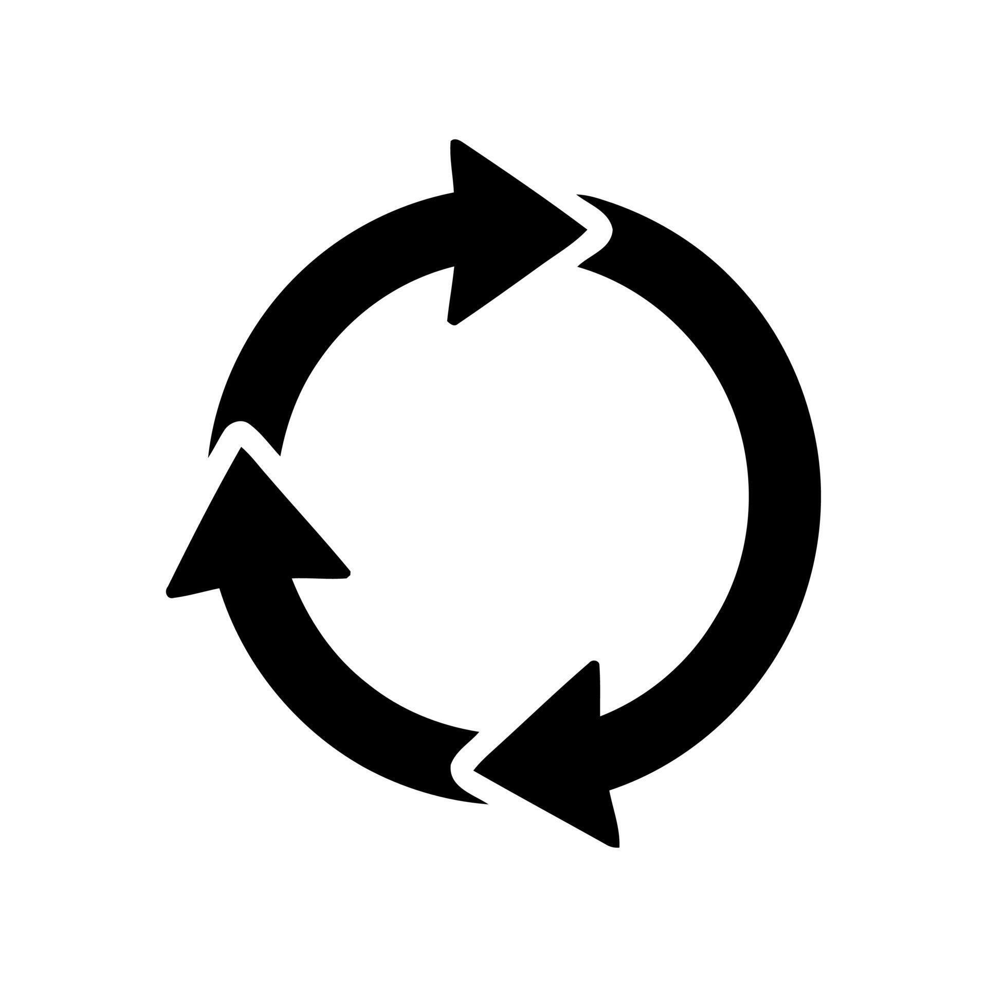 Loop Continuous Cycle Arrows Icon for Refresh and Repeat Process ...