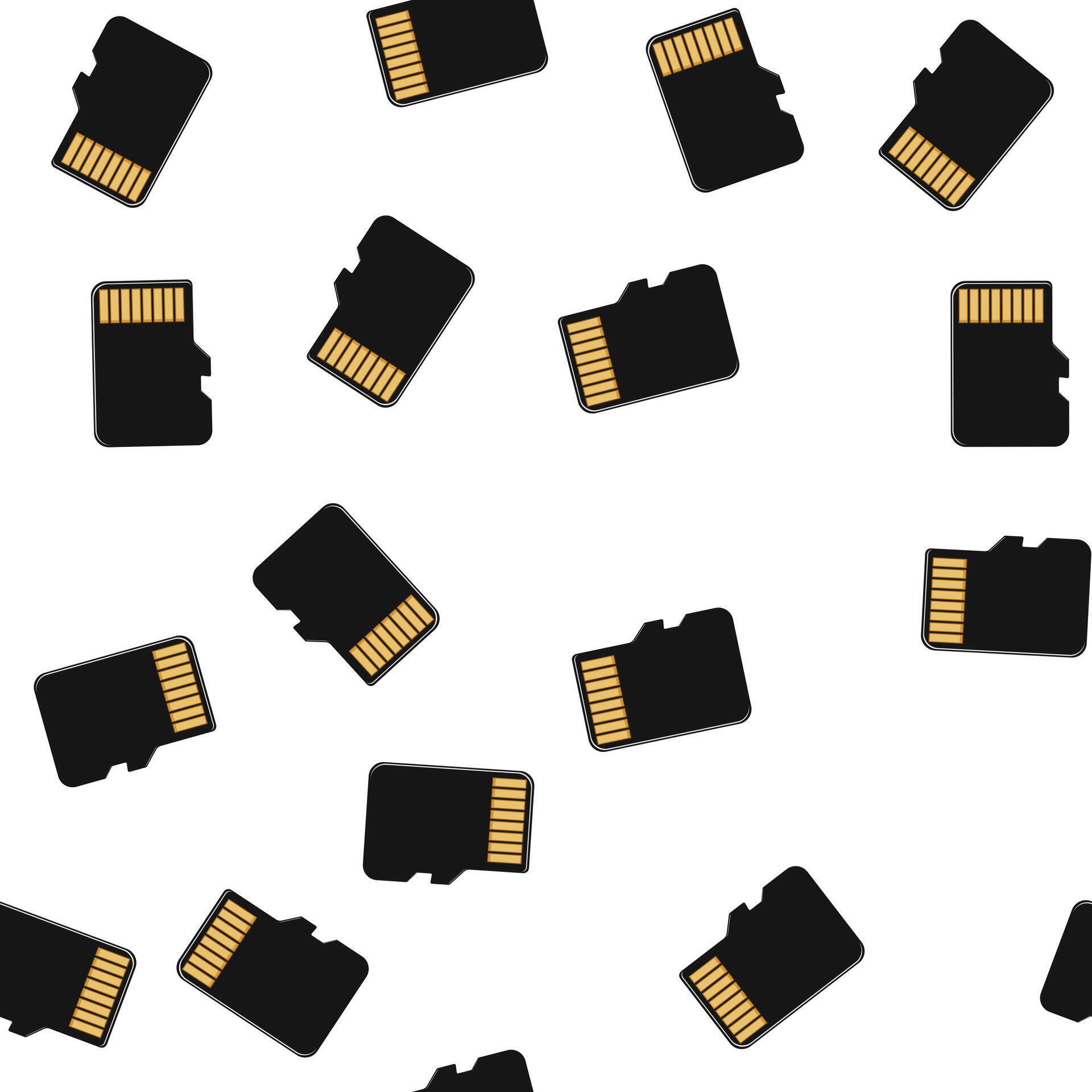 pattern micro memory card cartoon 80093302 Vector Art at Vecteezy