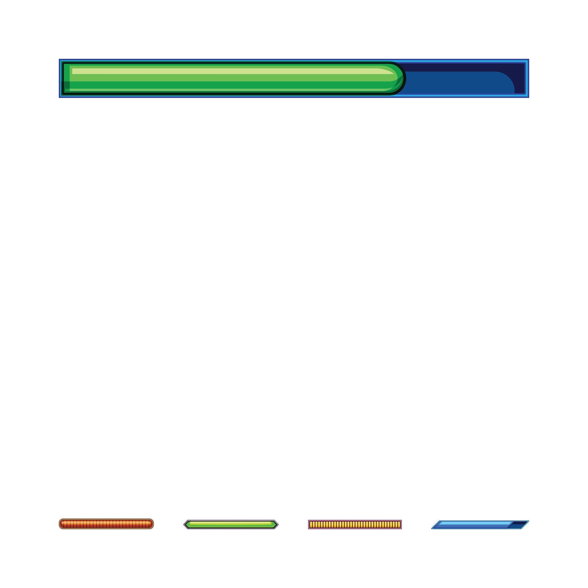 Game interface progress bar elements achieving goals 80227266 Vector ...