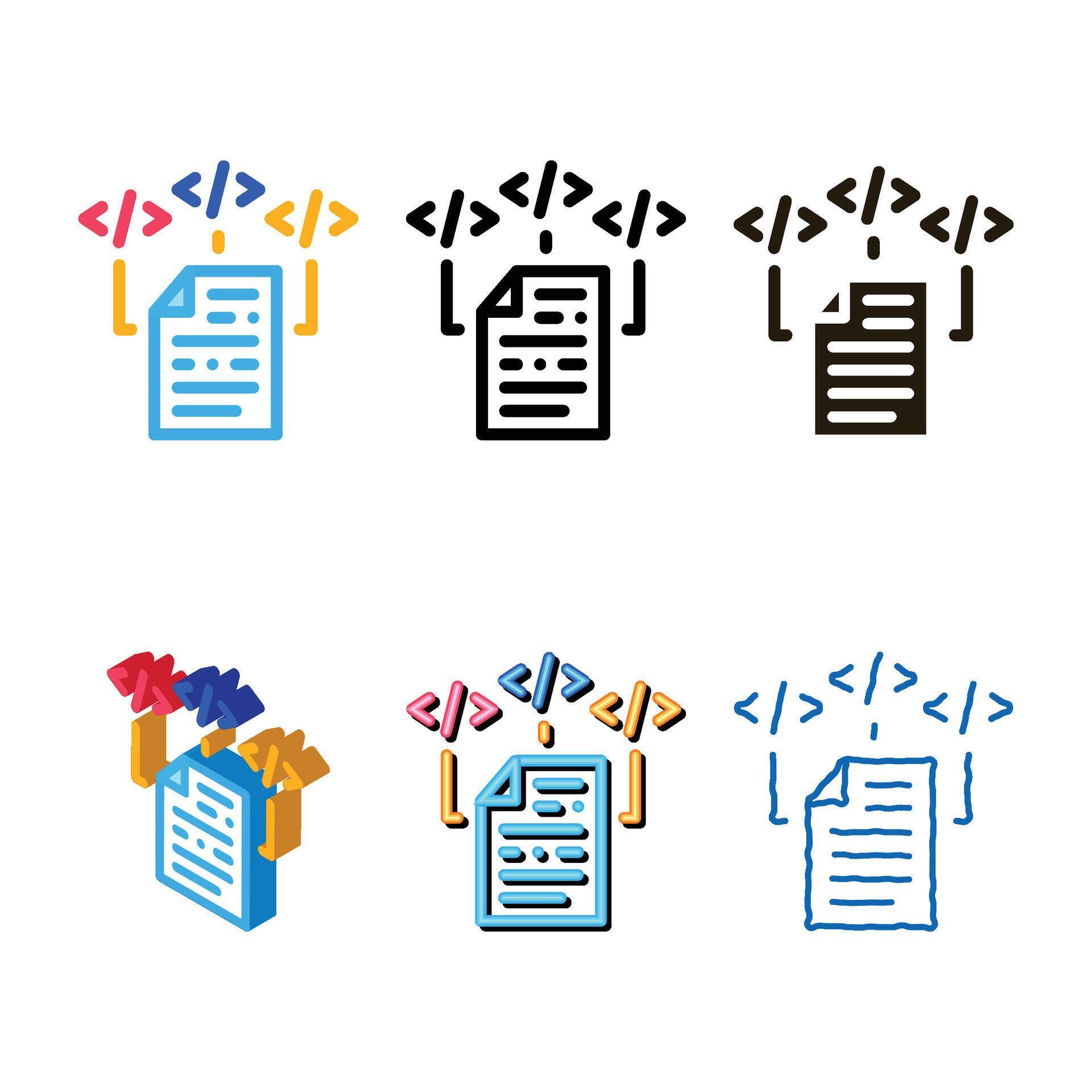 programming forms code file icon outline 80233789 Vector Art at Vecteezy