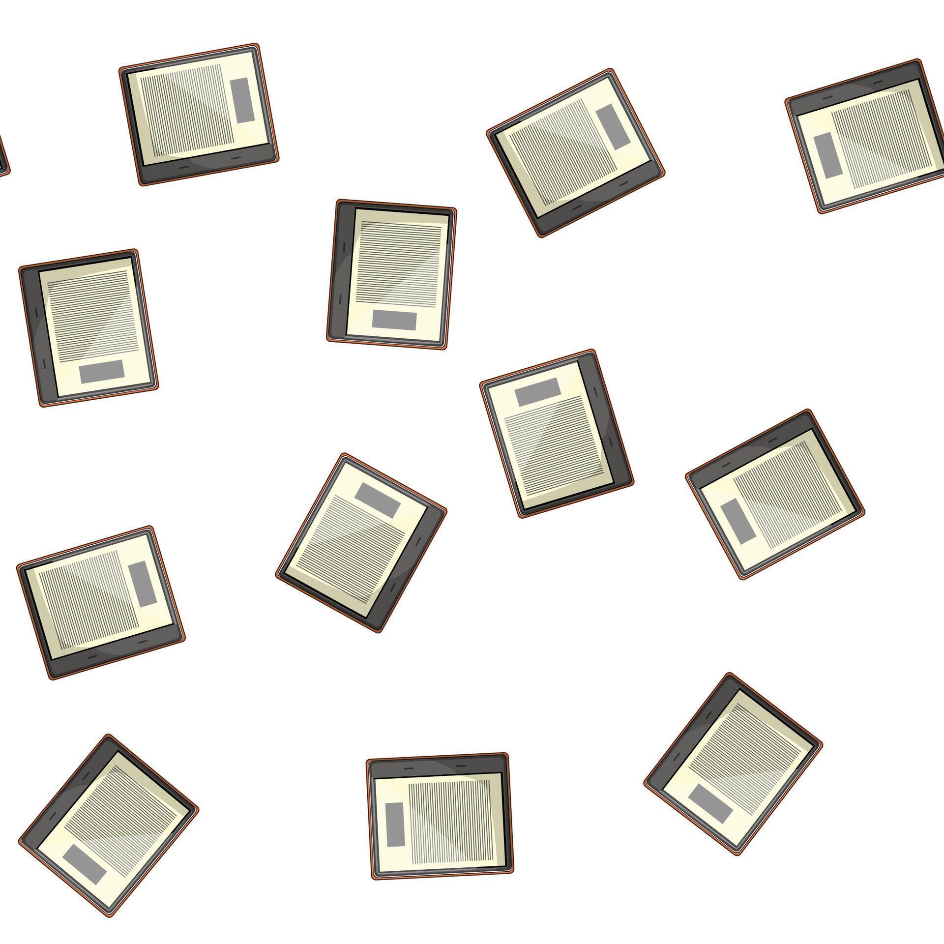 pattern computer ebook reader cartoon 80243227 Vector Art at Vecteezy