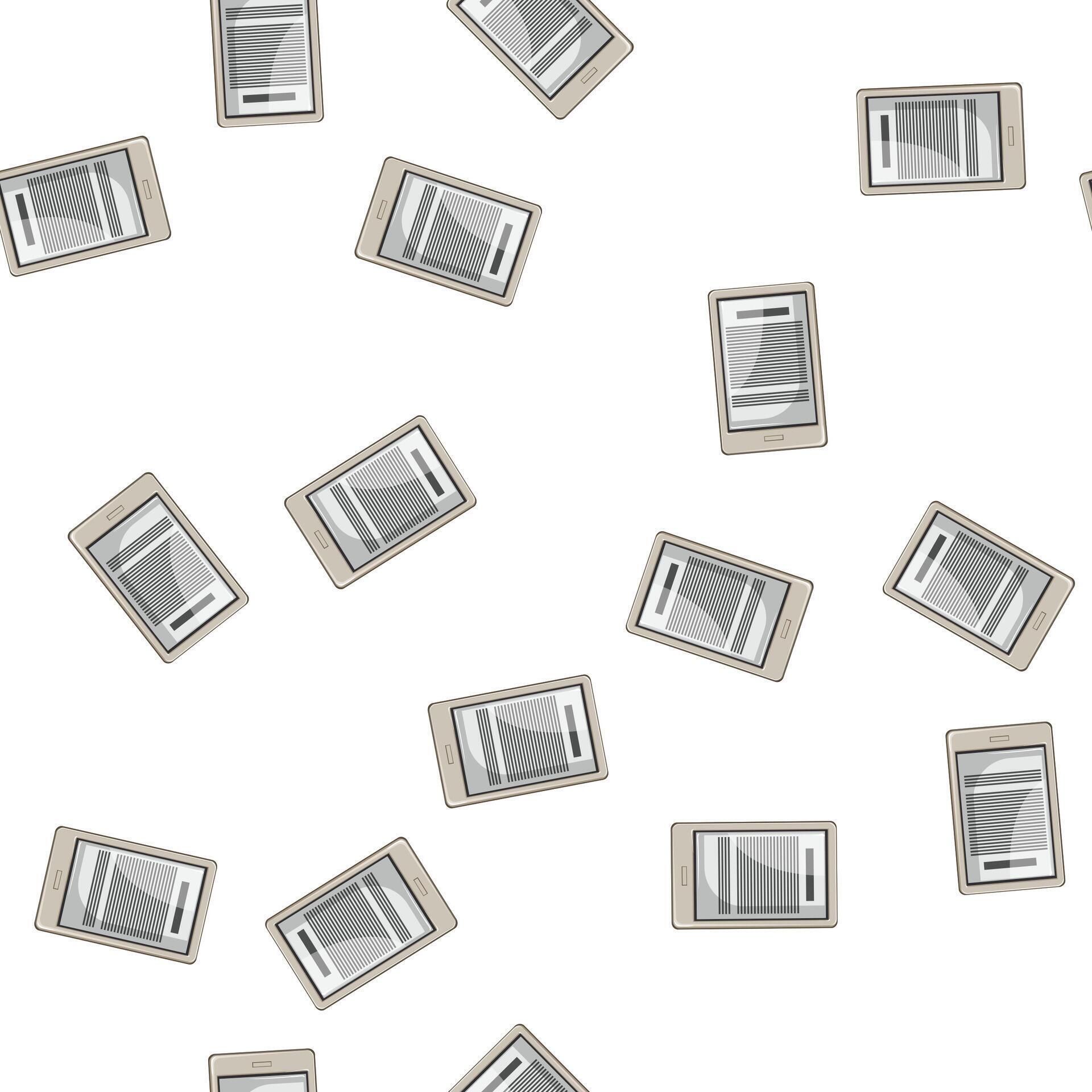 pattern label ebook reader cartoon 80253494 Vector Art at Vecteezy