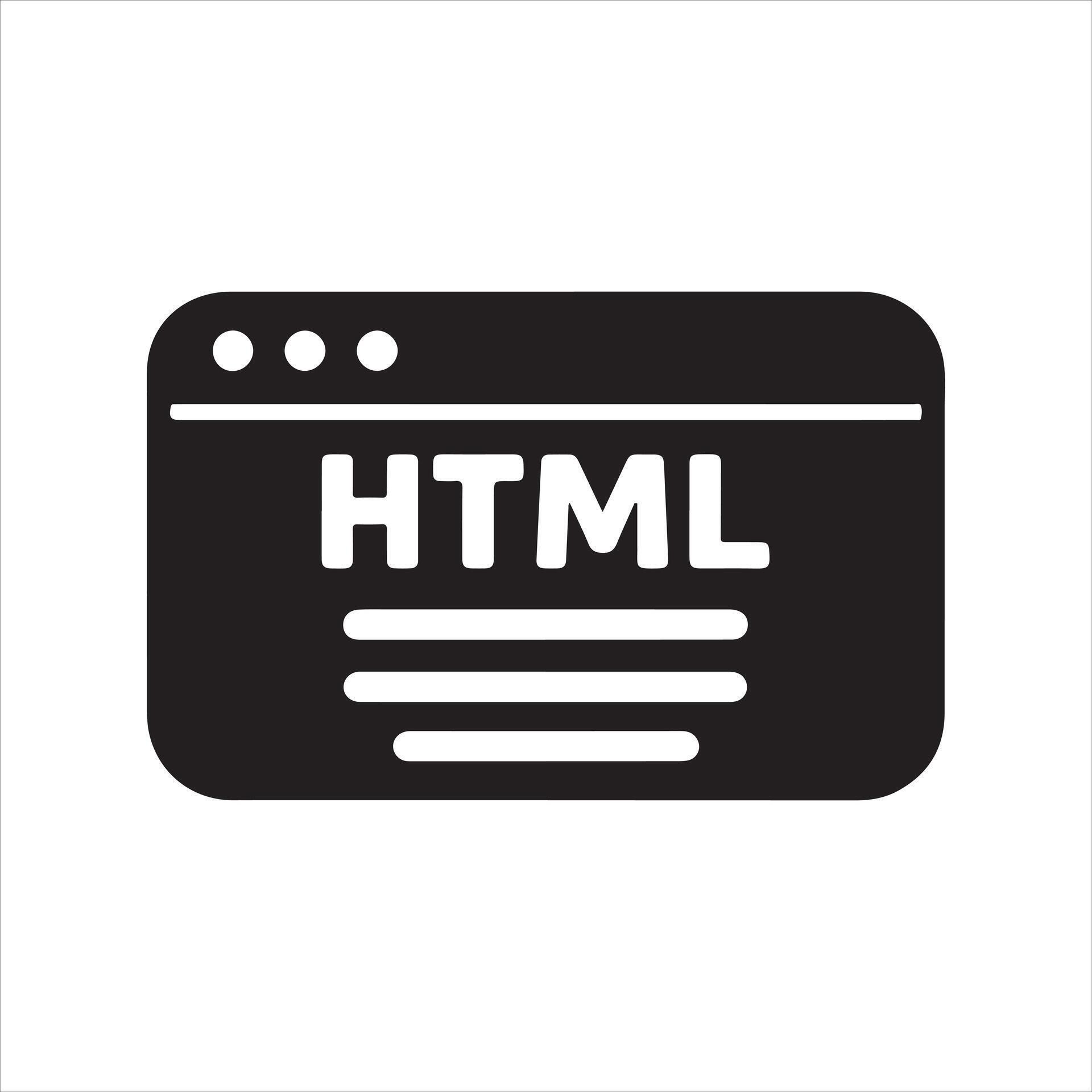HTML File Icon - Web Development Code and Frontend Markup Browser ...