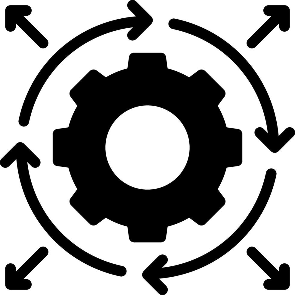 workflow solid glyph icon 80298748 Vector Art at Vecteezy