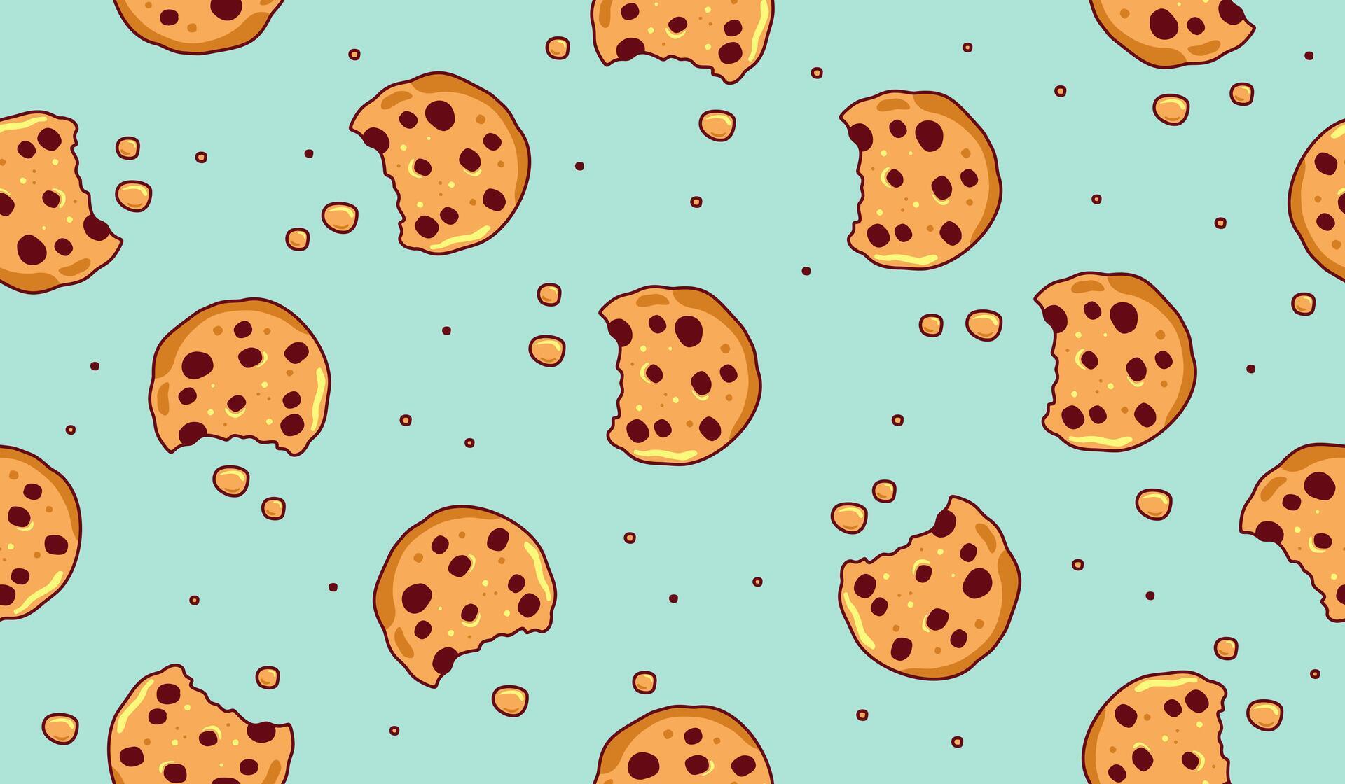 Cute cookies seamless pattern background 80440607 Vector Art at Vecteezy