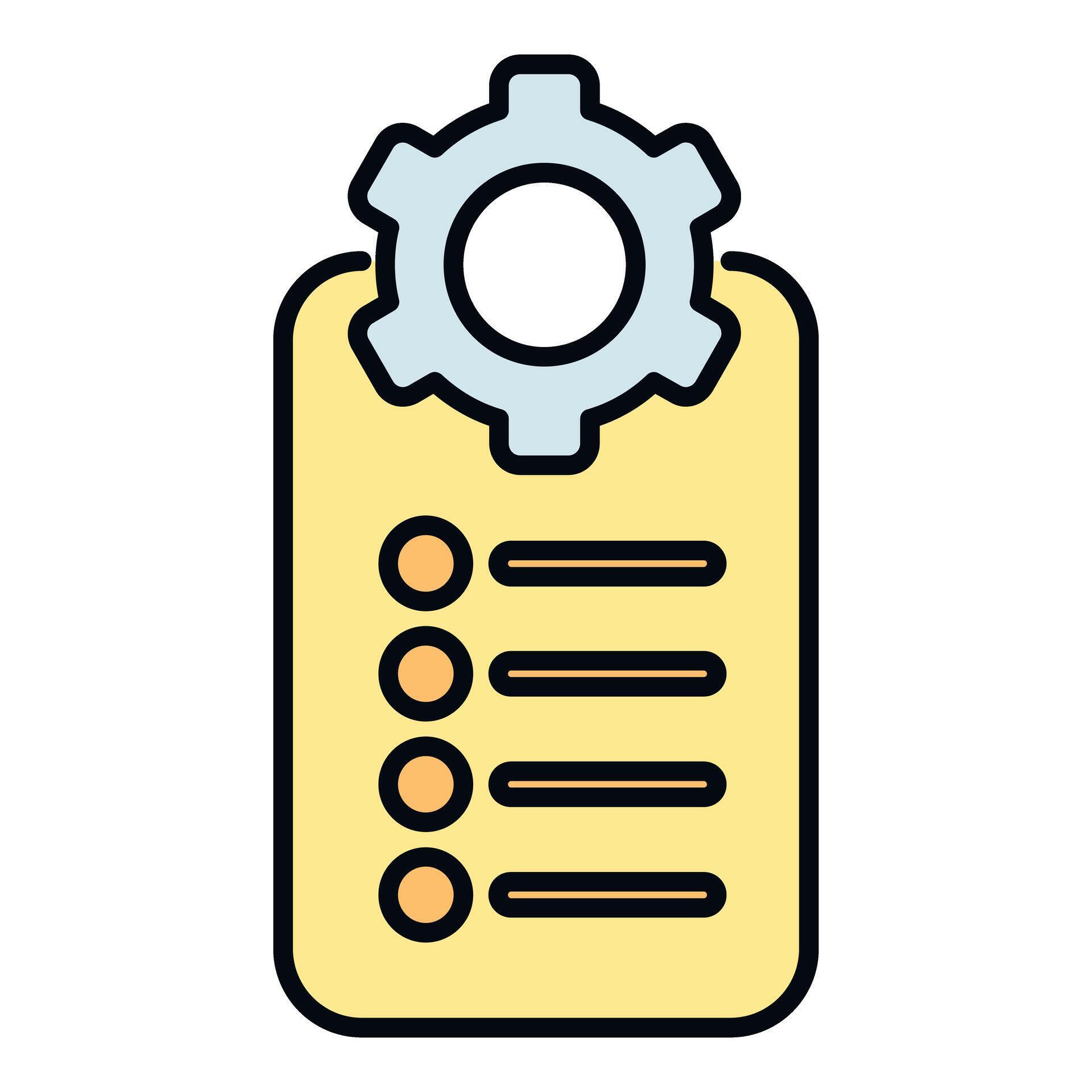 Project management task list settings development icon 80511506 Vector ...