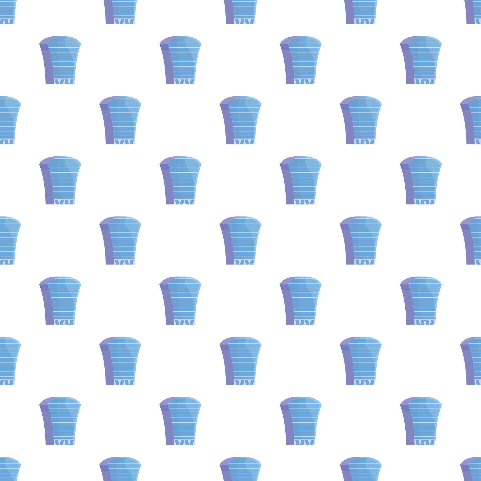 Blue modern skyscraper building seamless pattern 80624708 Vector Art at ...