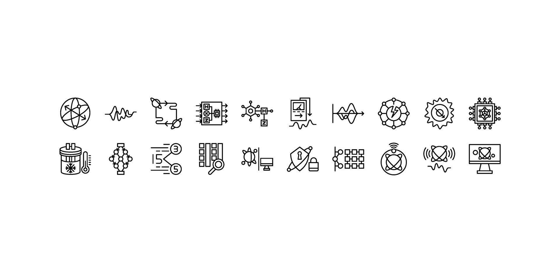 Quantum Computing Set Icon 80647865 Vector Art at Vecteezy
