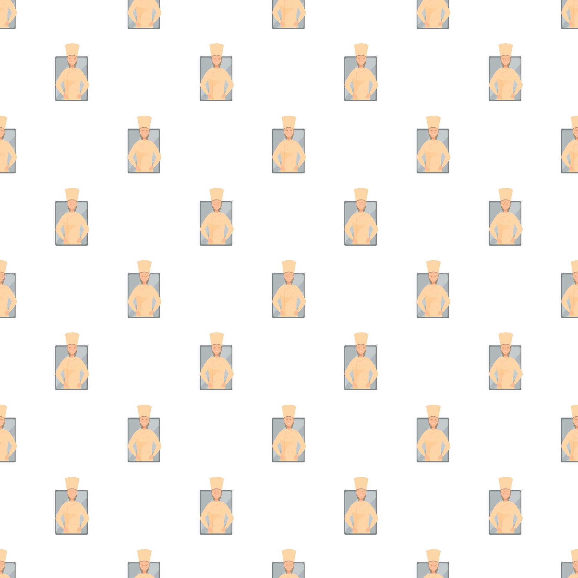Chef characters repeating pattern for culinary background 80657978 ...