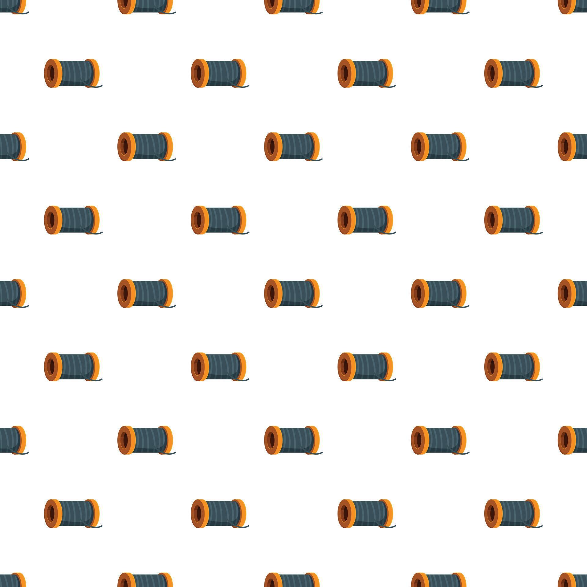 Blue thread spools creating seamless textile pattern 80704252 Vector ...