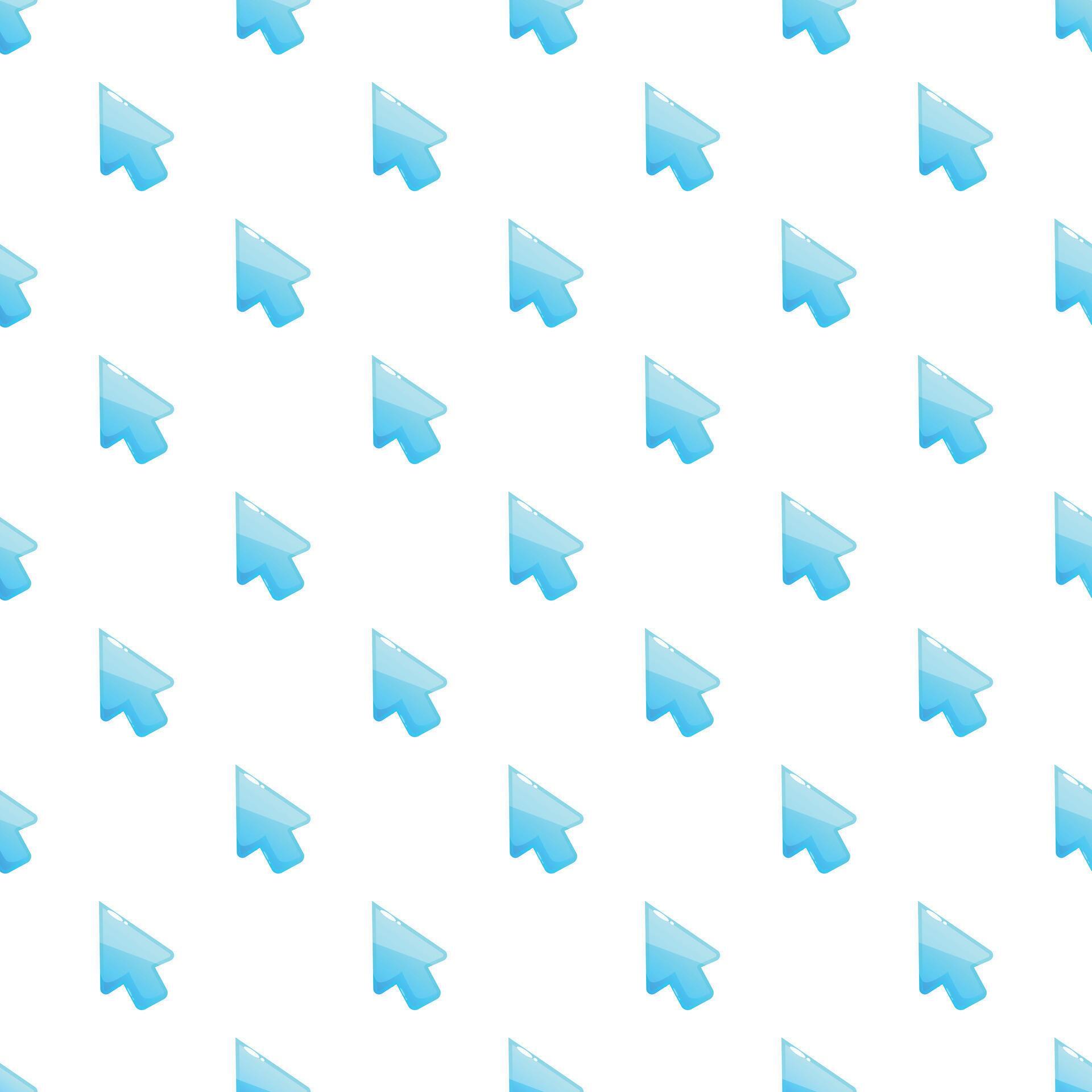 Blue cursor pointer arrow seamless pattern background 80707732 Vector ...