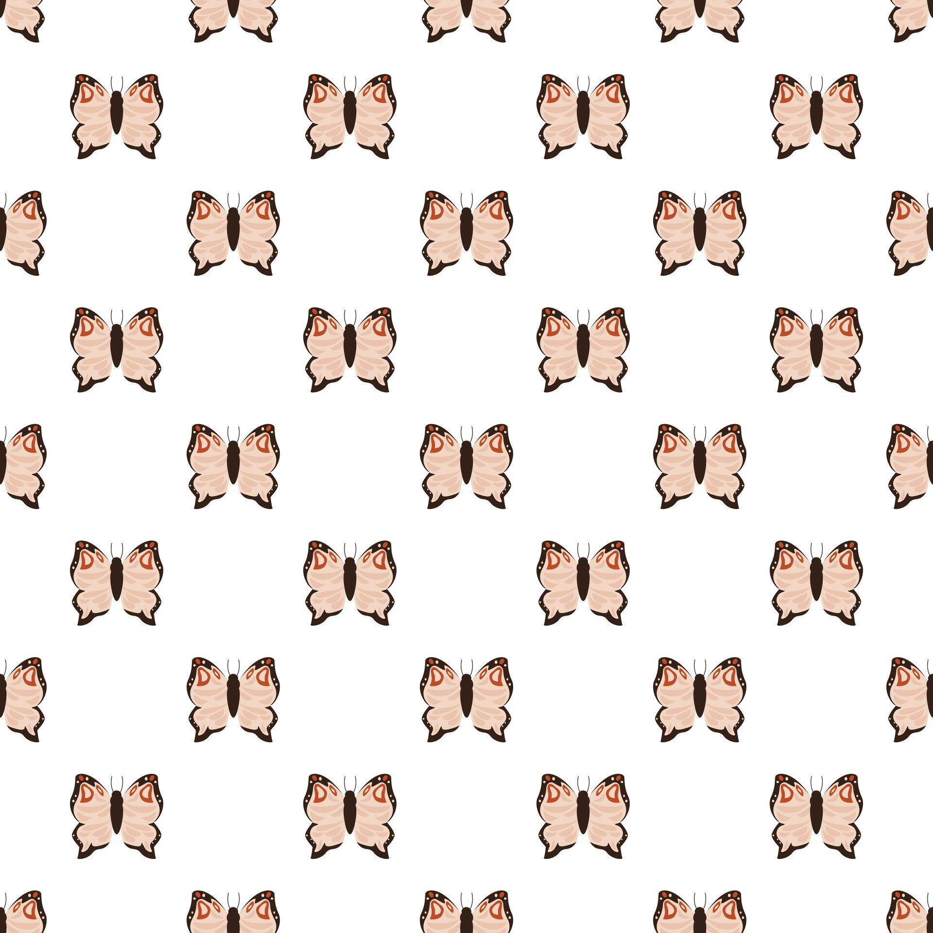 Butterfly pattern creating seamless decorative background texture ...