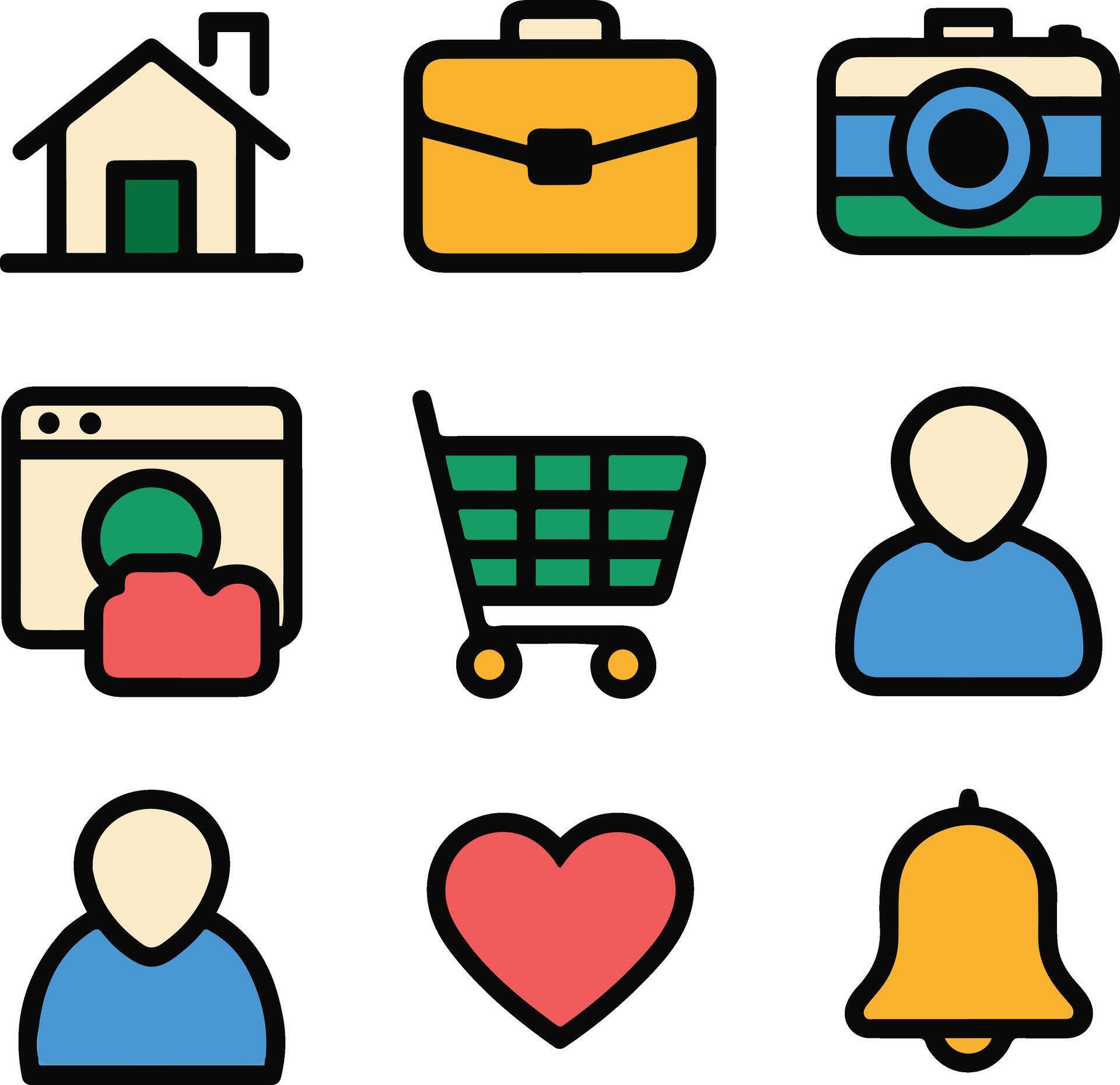 Web Interface User Icon Collection 80876379 Vector Art at Vecteezy
