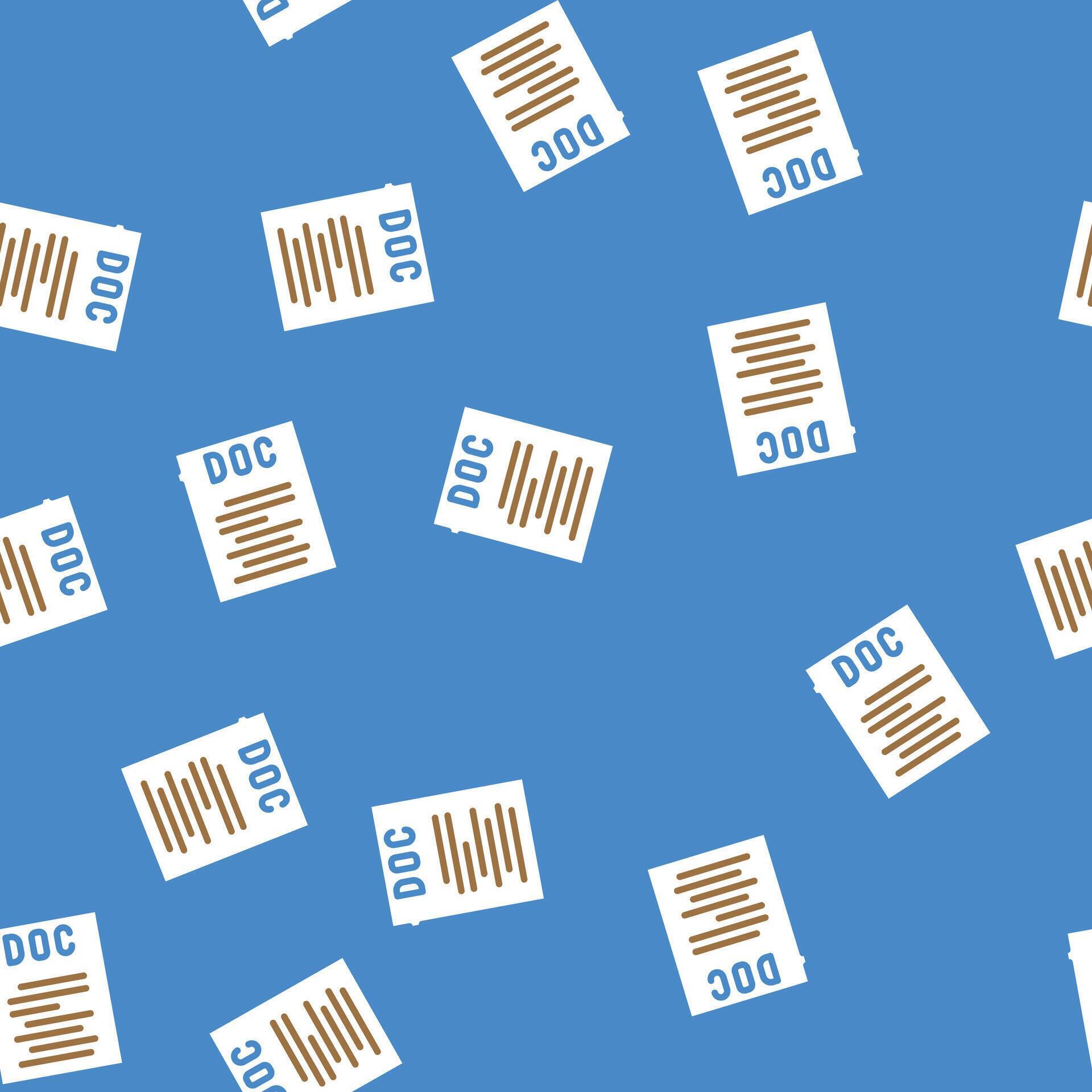 doc file format document seamless pattern 81089923 Vector Art at Vecteezy