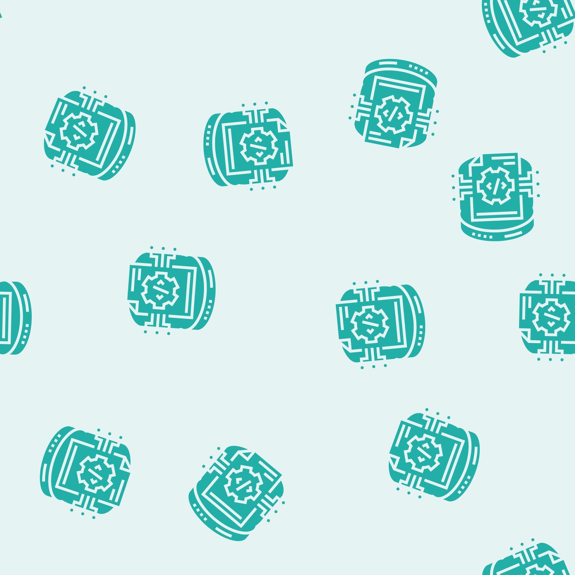 schema development database glyph seamless pattern 81387219 Vector Art ...