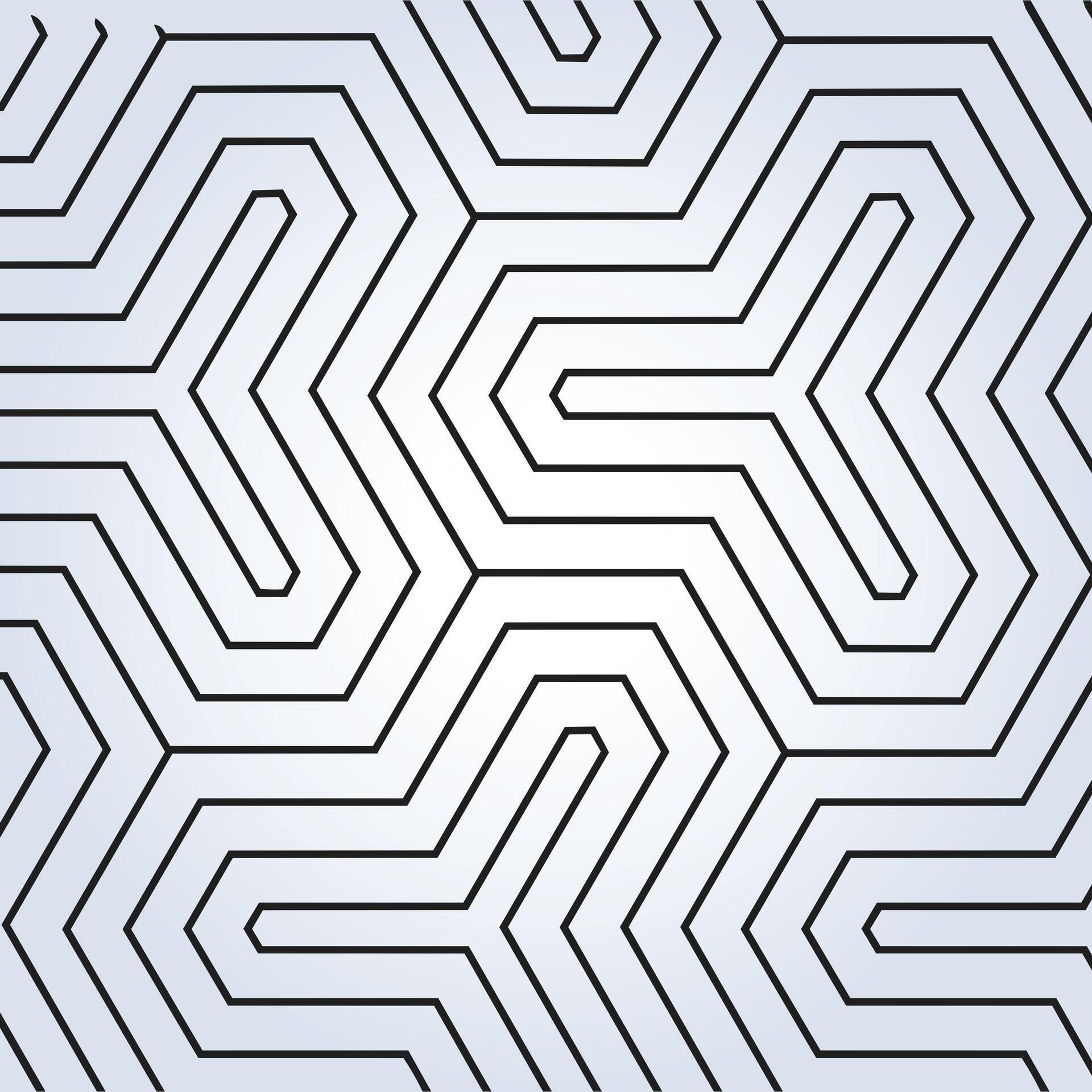 Interconnected Hexagonal Line Pattern Background 81588487 Vector Art at ...
