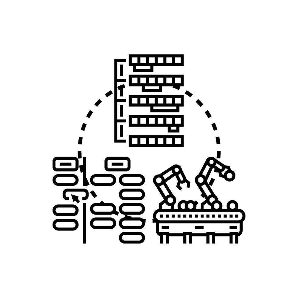 Bubble sort algorithm visualization representing data structure ordering vector