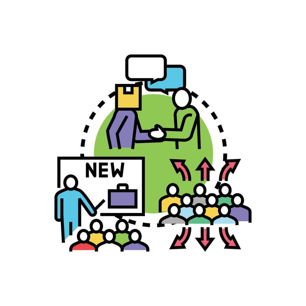 Joint types code collaboration teamwork development process vector