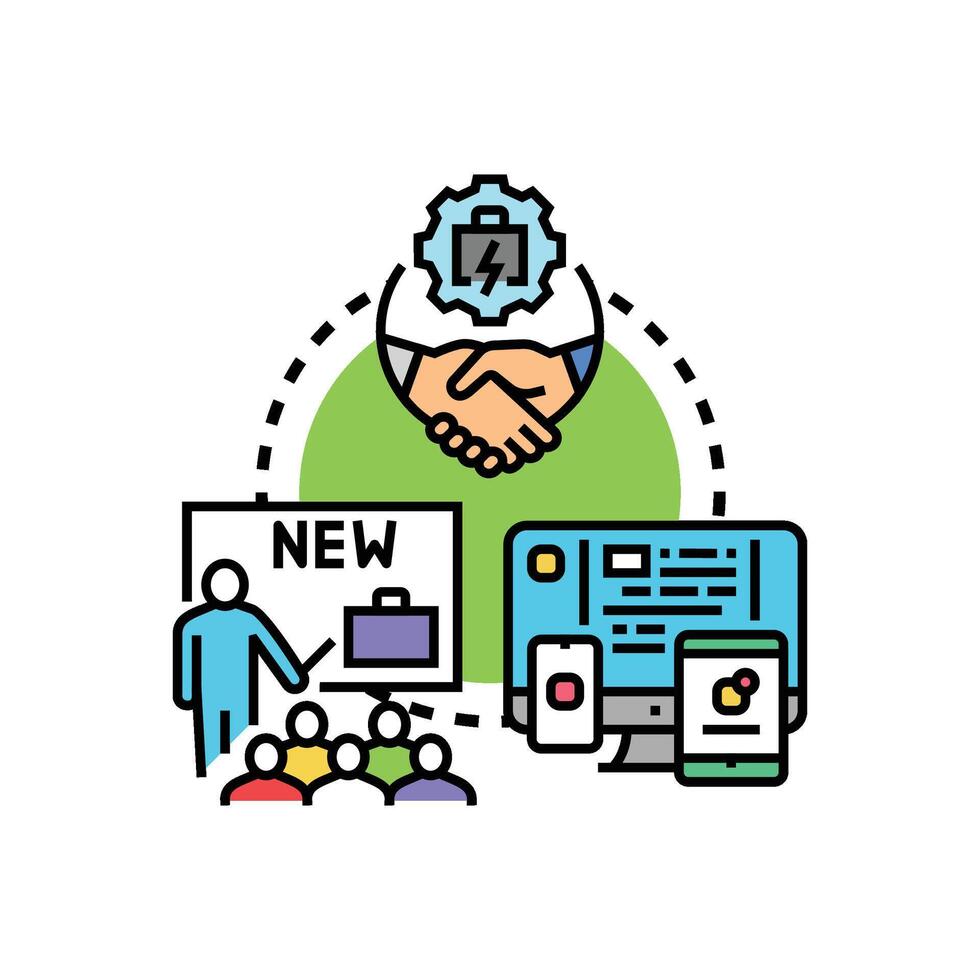 Collaborative open source software package development types set concept vector
