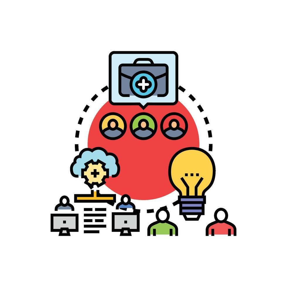 multipack Streamlining forms collaborative work business process optimization vector