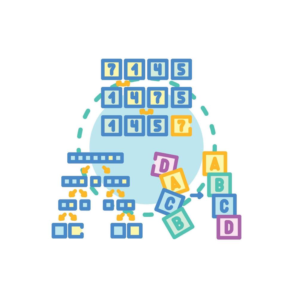 Bubble sort clean sorting method computer. science algorithm vector