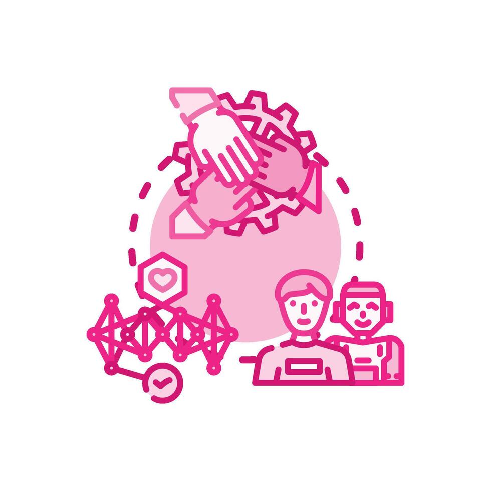 Human centered approach developing user. types experience solution vector