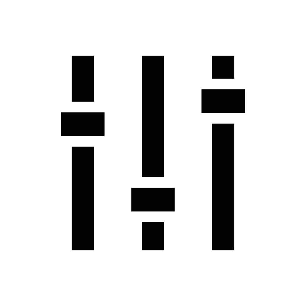 equalizer button interface solid icon design good for web or mobile app ...