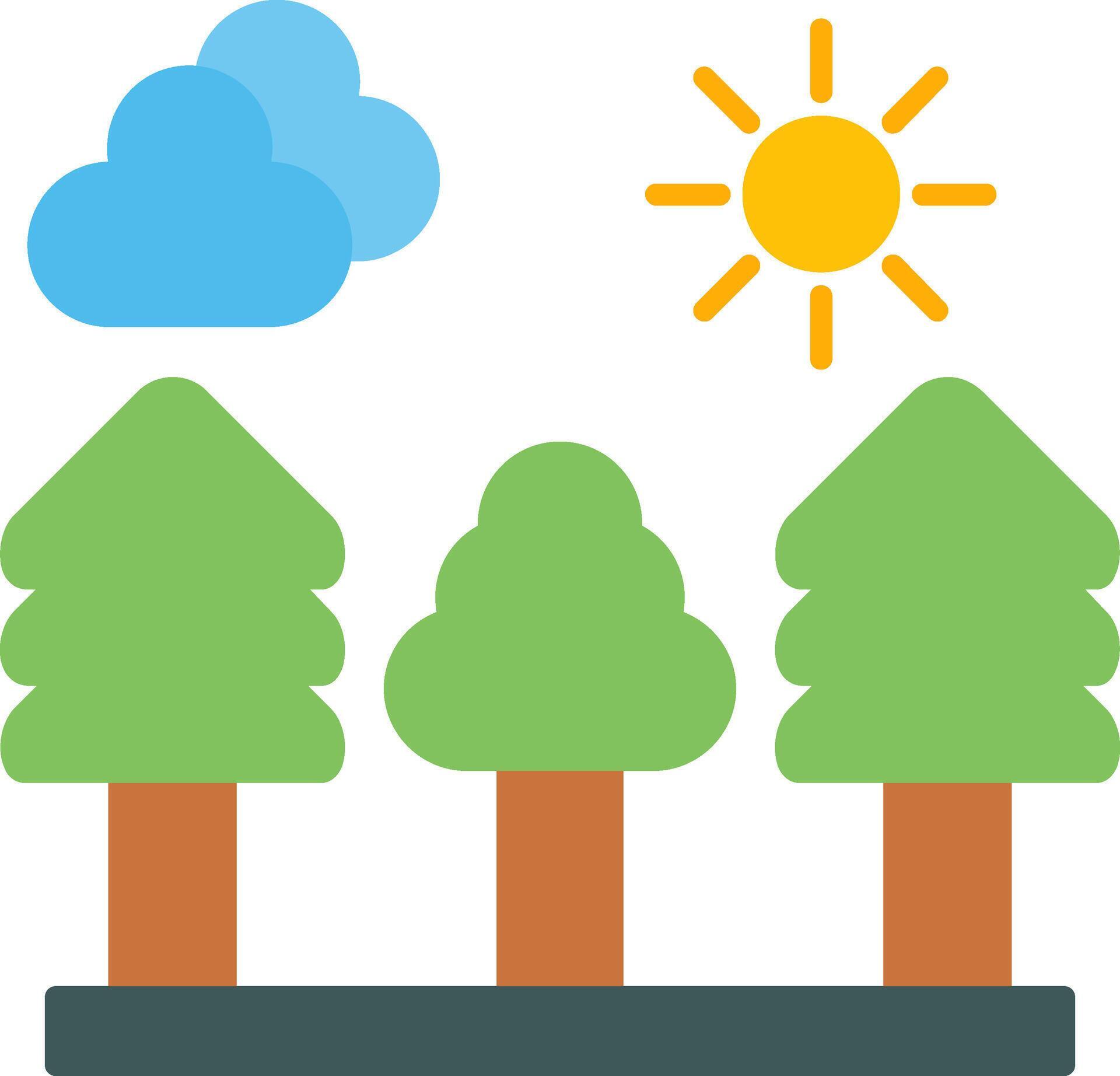 Tree Plan In Graphics Trees Creative Element for Interface Projects Flat 87983652 Vector Art ...