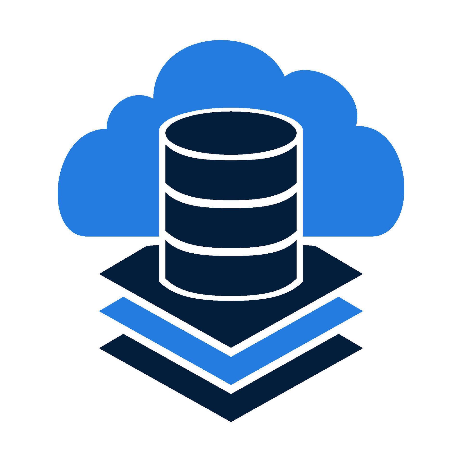 Cloud Database Stack Layers Technology Icon. 88176188 Vector Art at ...