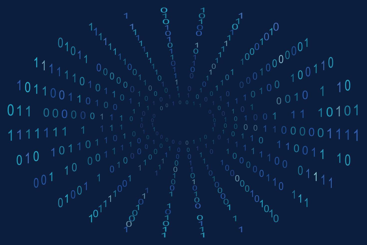 Futuristic Binary Code Digital Data Tunnel Background 88414629 Vector ...