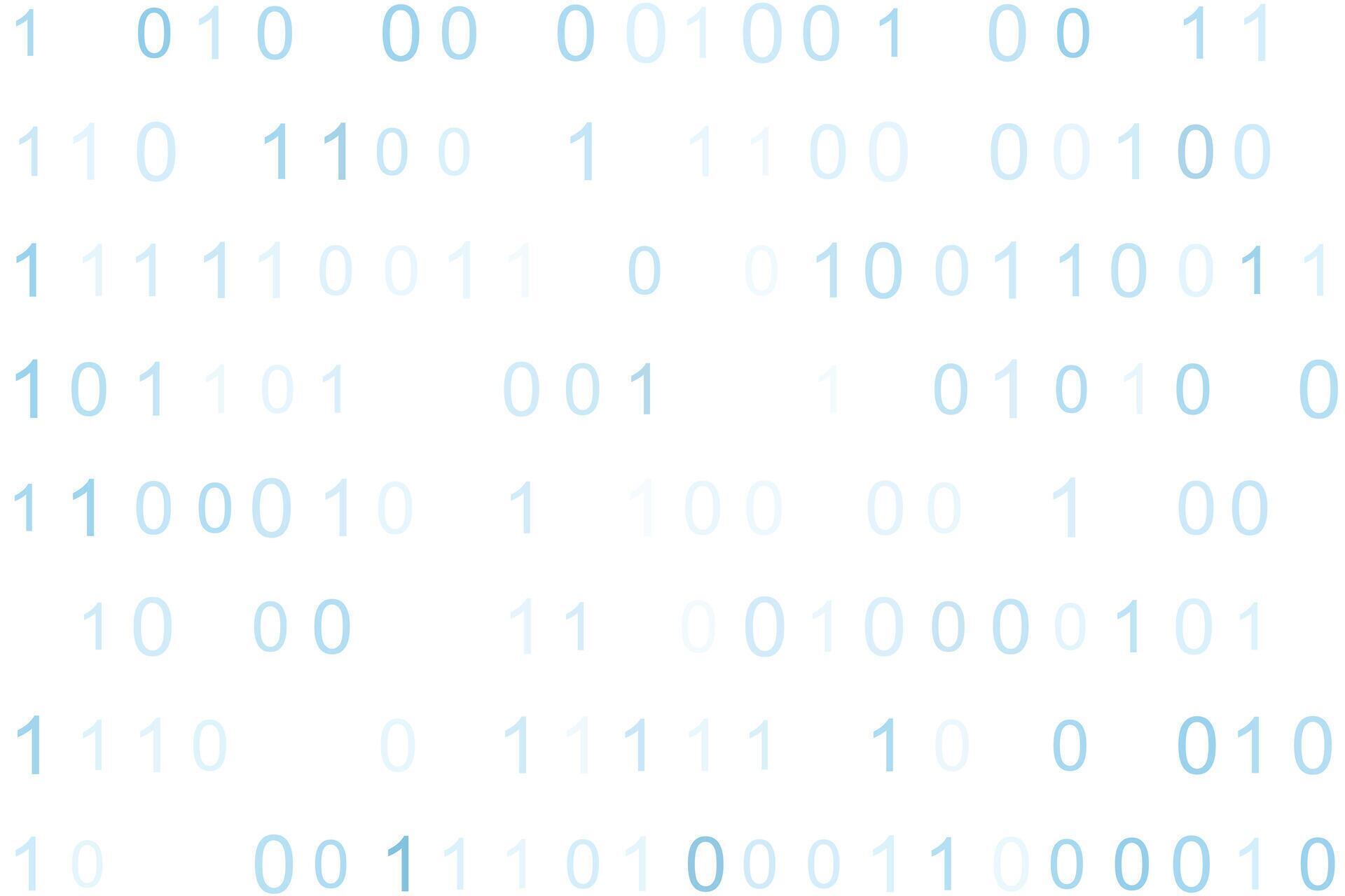 Minimal White Binary Code Clean Technology Background 88414630 Vector ...