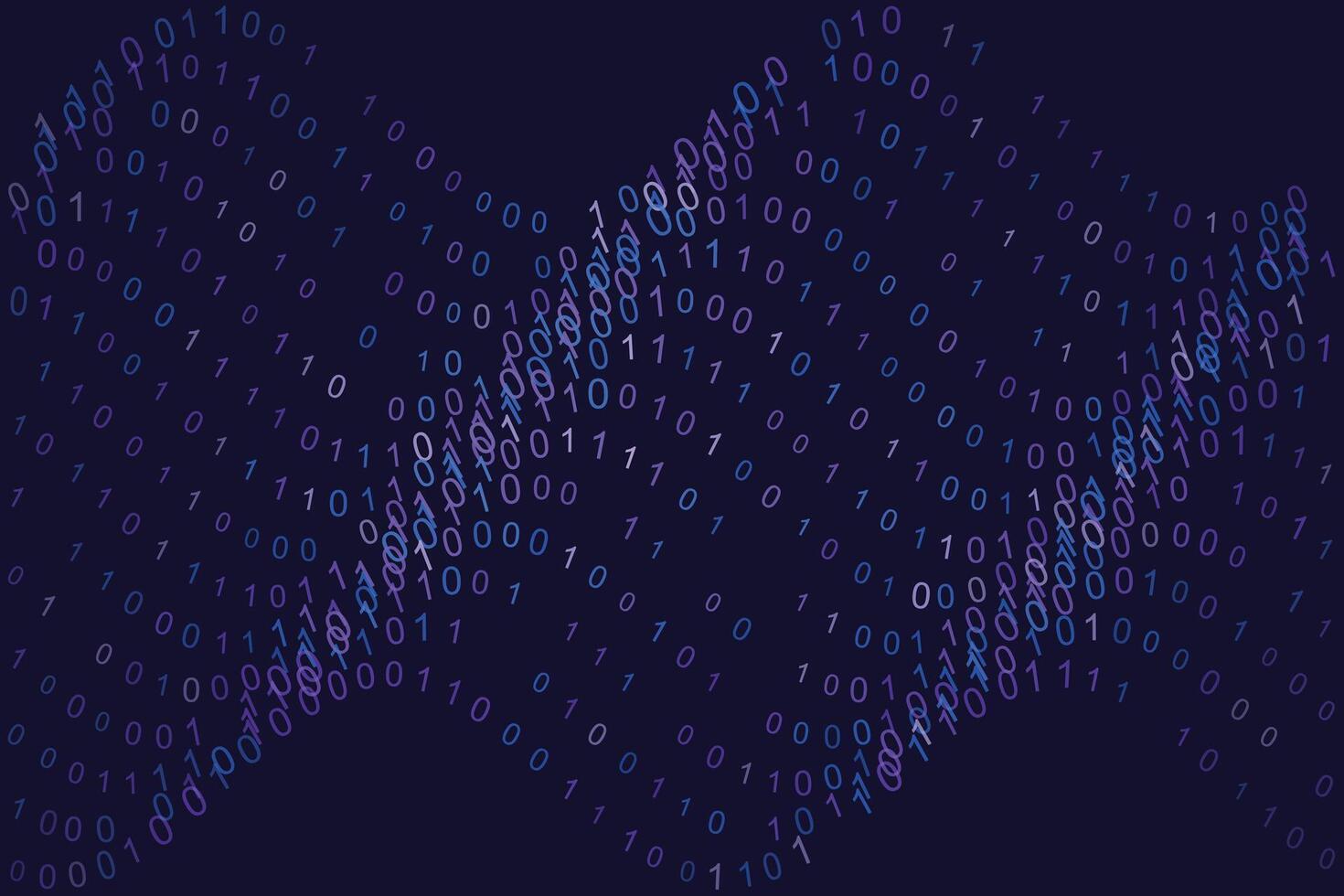 Neon Violet Binary Code Streaming Technology Background 88414640 Vector ...