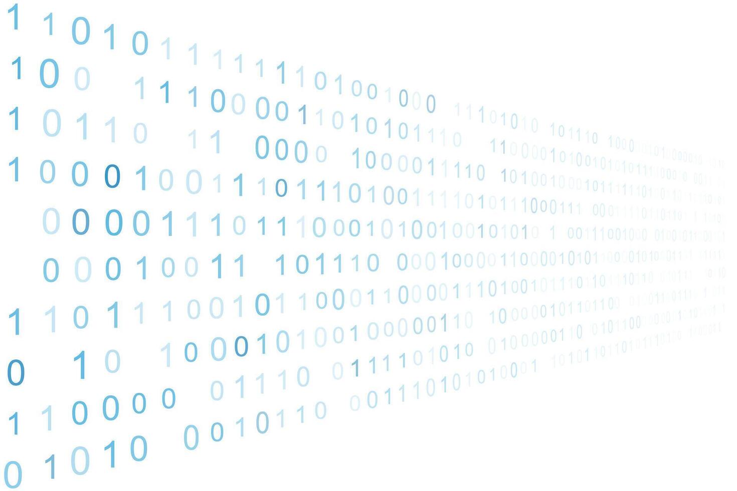 Blue Binary Code Perspective Digital Technology Background 88414646 ...