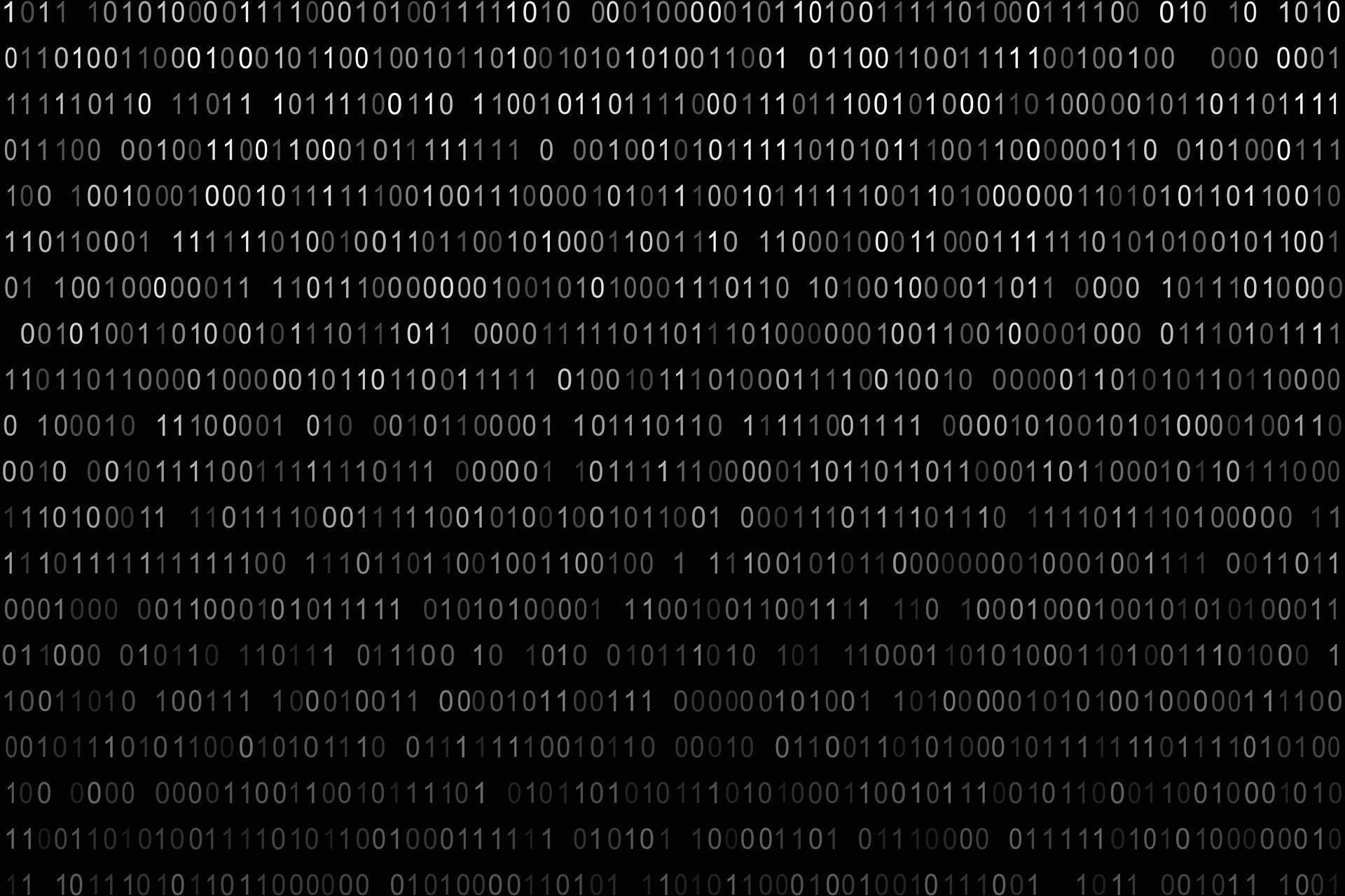 Dark Terminal Binary Code Computing Background 88414649 Vector Art at ...