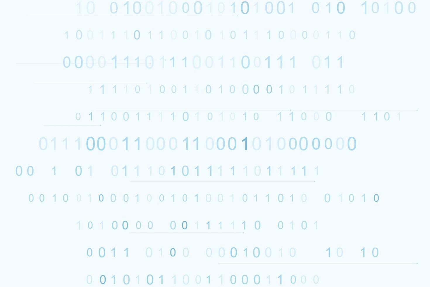 Floating Binary Data Rows Futuristic Code Background 88414685 Vector ...