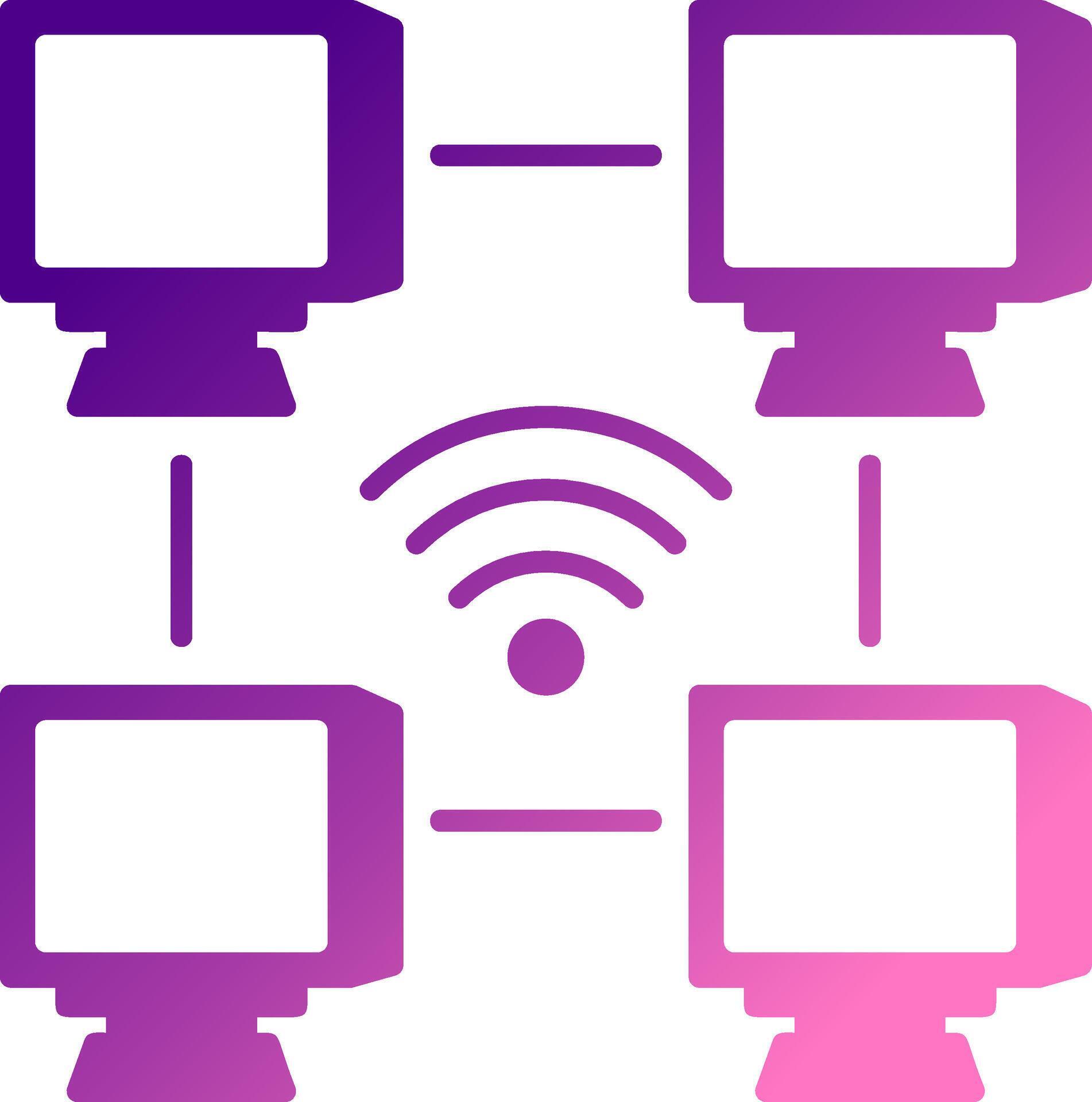 Network Node Vector network connection nodes internet web Gradient Design Solid 88440133 ...