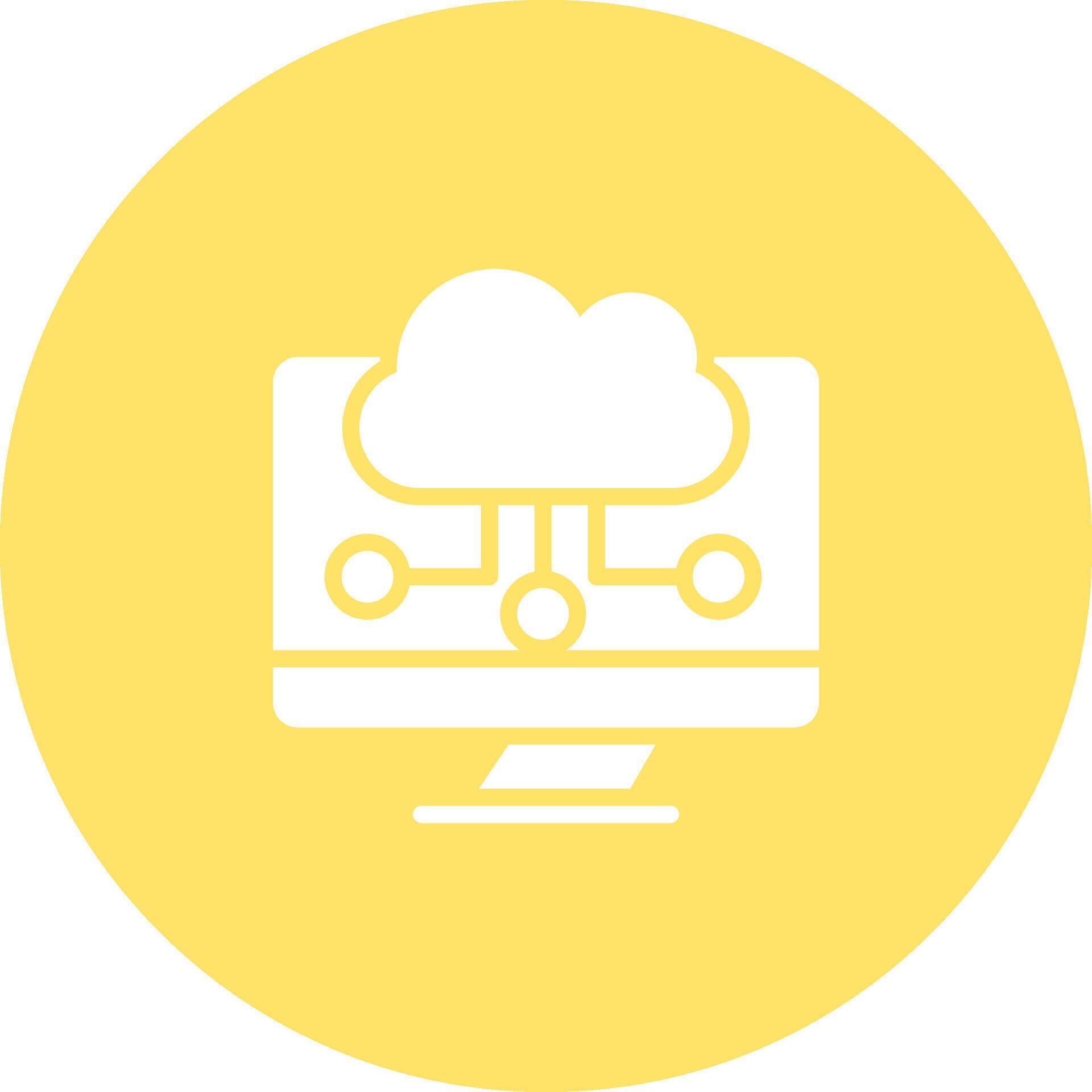 Cloud Computing Icons, Solid Style Graphic Element 88641123 Vector Art ...