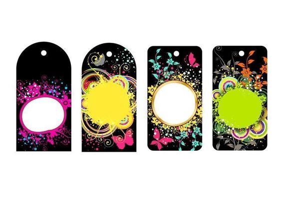 Colorful Tags Vector Pack 