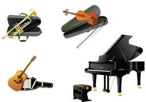 Realistic Instruments Vector Pack