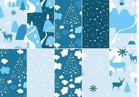 Chilly Winter Vector Pattern Pack 