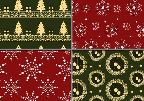 Holiday Wreath and Tree Illustrator Pattern Pack